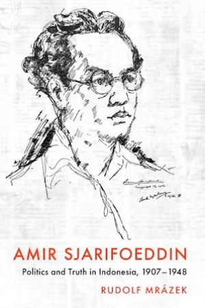 The cover of the book "Amir Sjarifoeddin"